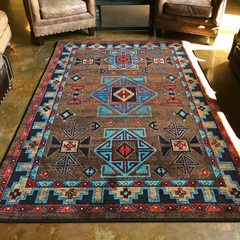 Dakota Fields Southwestern Brown Area Rug & Reviews Wayfair
